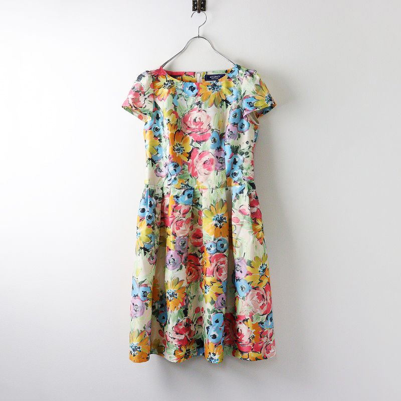 M's Gracy 花柄フレア袖ワンピース M'S GRACY エムズグレイシー フラワープリントフレアワンピース