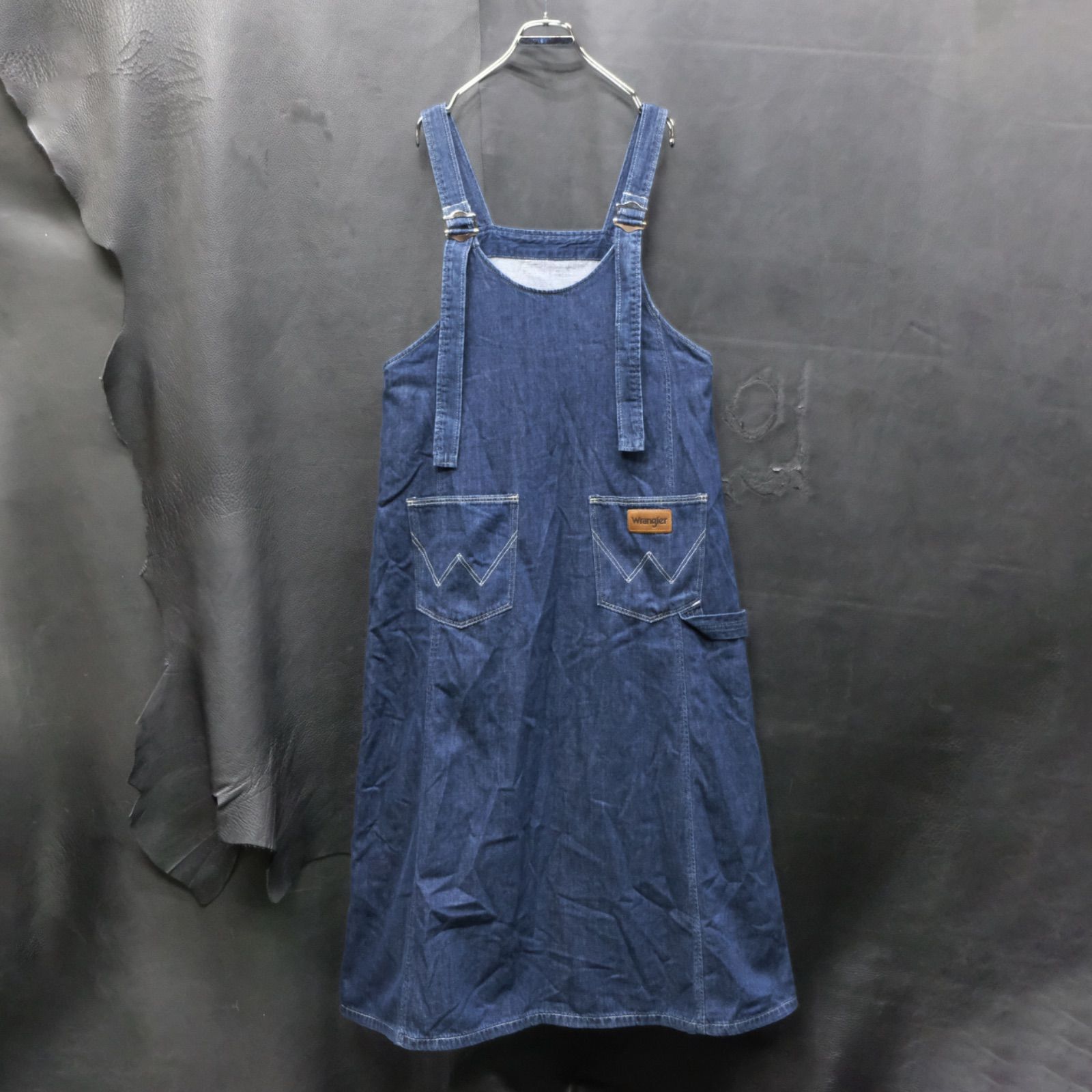 Wrangler × EKAL ライトオンスデニム ロングジャンパースカート