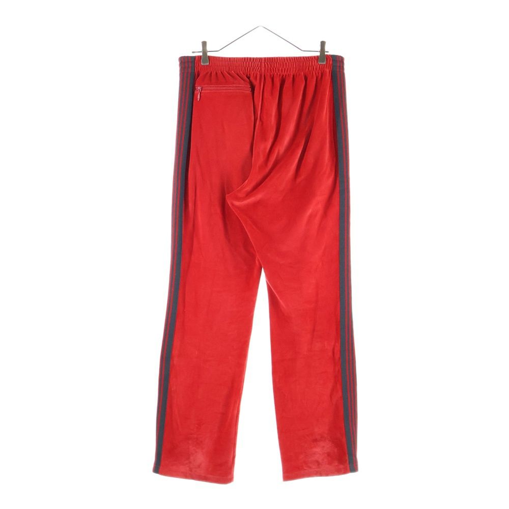 Needles ニードルス NARROW TRACK PANT - C PE VELOUR ベロアナロートラックパンツ レッド NS 253