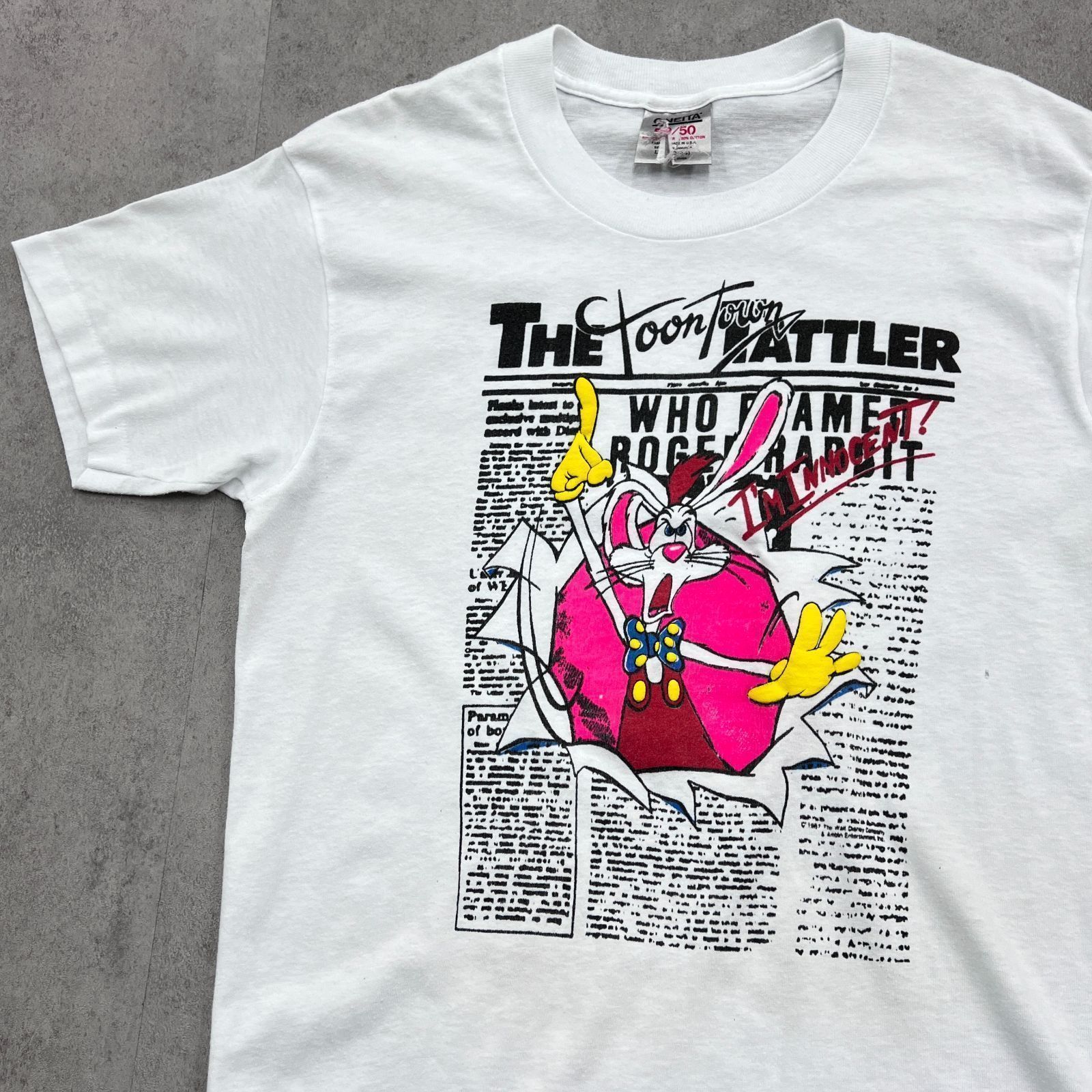 USA製 ロジャーラビット トゥーンタウン ヴィンテージTシャツ 半袖 
