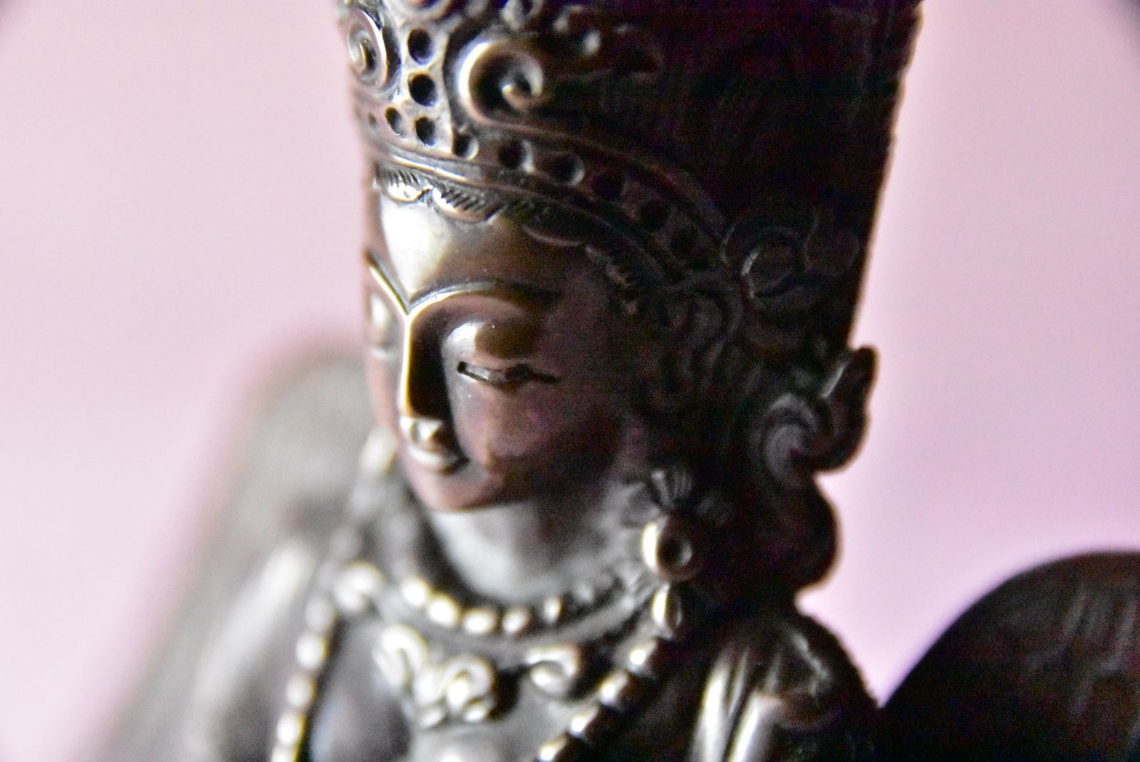 ネパール　パタン産　手彫りの上質なチベット仏教のヴァジュラヨーギニ　銅製　水晶 ネパール パタン産 手彫りの上質なチベット仏教のヴァジュラ