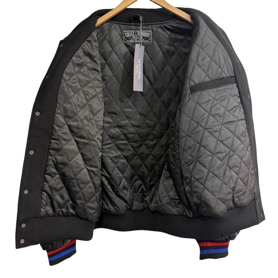 CHALLENGER 15th VERSITY JACKET スタジャン Ｌ CHALLEGER / 15th VARSITY JACKET -Black-