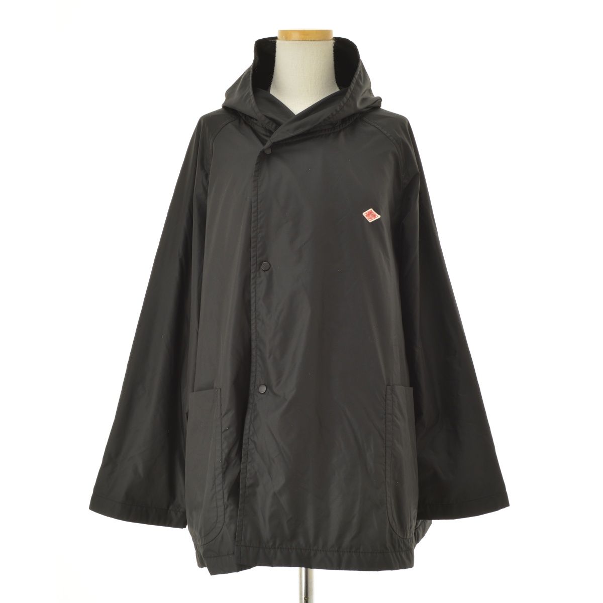 新品DANTON フード付きジャケット 38 ネイビー ダントン DANTON ネイビー フード付き ダウンジャケット【美品】
