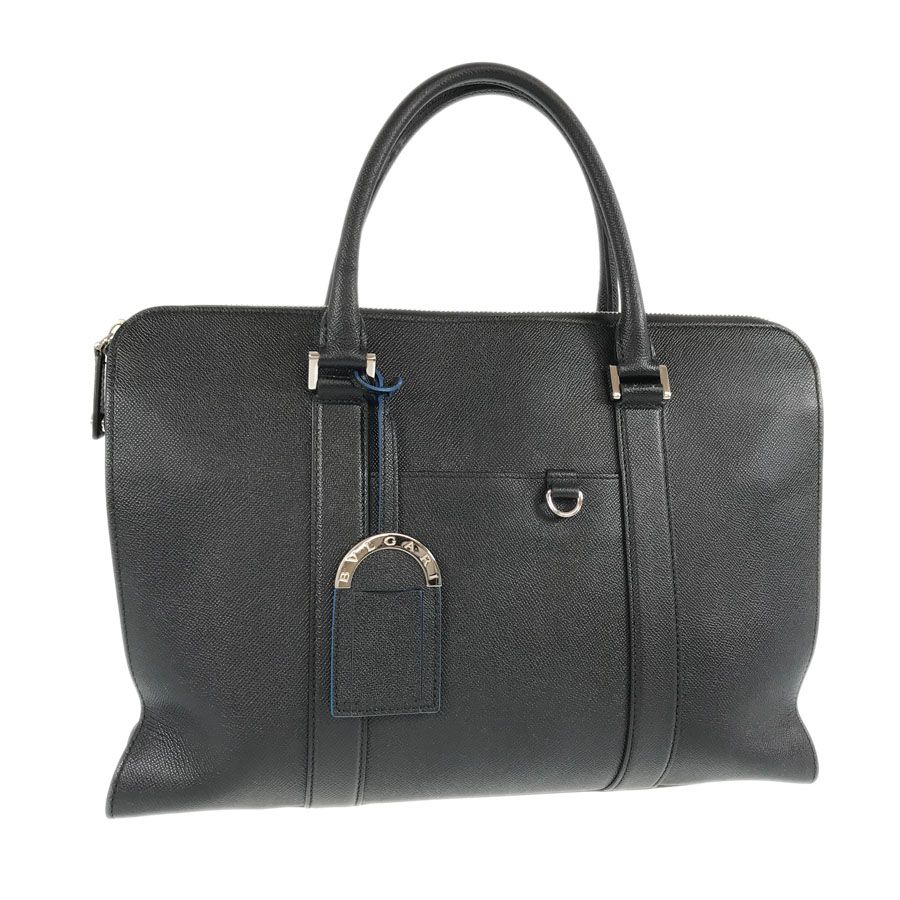 ブルガリ BVLGARI ブルガリブルガリ MM E18 286065 ブラック レザー