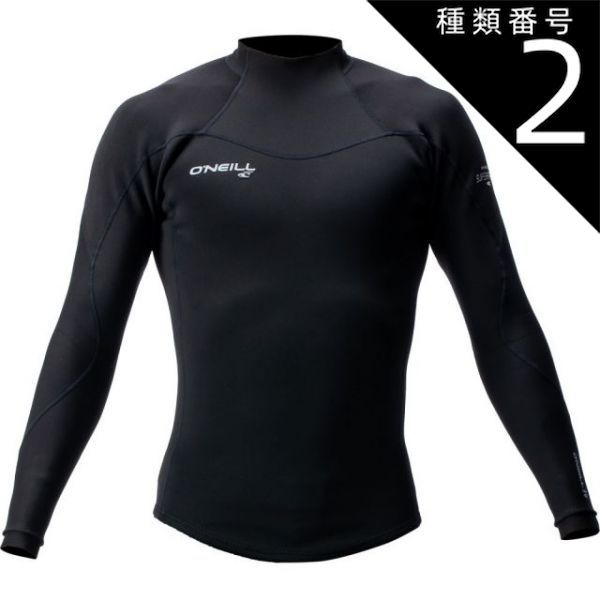 種類2：ブラック/ブラック/ML 【O'NEILL/オニール】スーパーフリーク メンズ ロングスリーブタッパー WF-9090 1.5ｍｍ×1mm ウェットスーツ ウエットスーツ