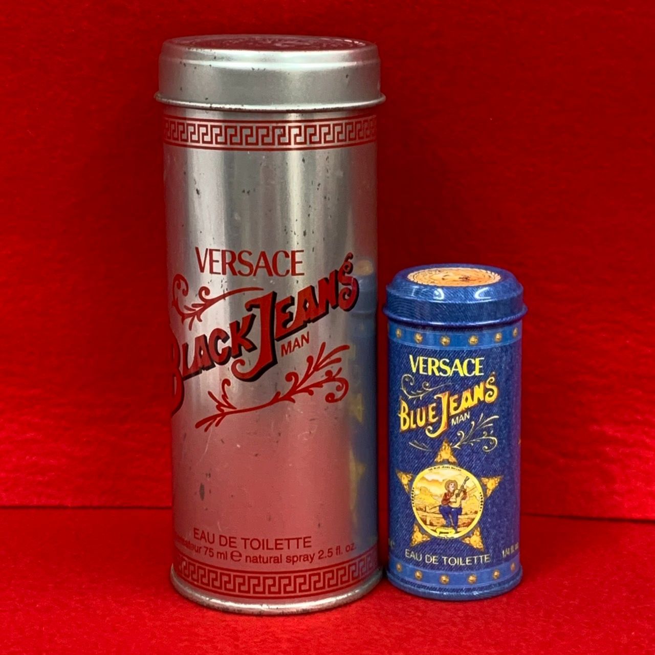 ヴェルサーチ ブラックジーンズ オードトワレ 75ml ブルージーンズ オードトワレ 7.5ml 香水 j-3