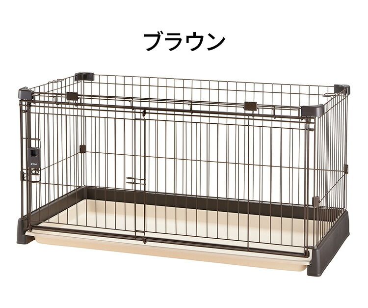 アイボリー リッチェル サークル ケージ-屋根面 セット 120x60cm 高さ60cm 犬小屋 ペットサークル ペットケージ ゲージ 犬サークル 犬ケージ もっとお掃除簡単サークル 120-60 Richell STEELWINDOWSANDDOORS_COM