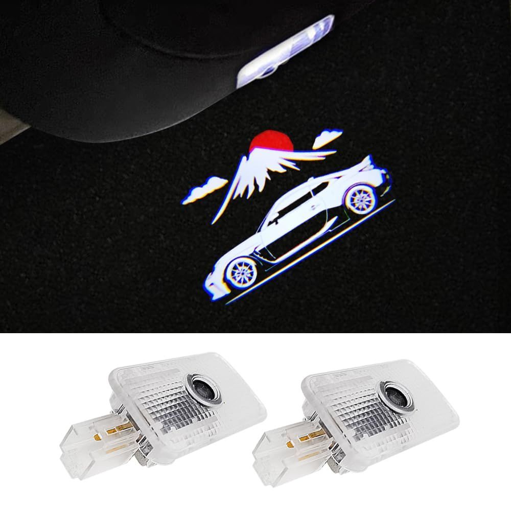 【HOT，限定セール】 新品 トヨタ86 LEDロゴ投影 カーテシライト ドアウェルカムライト カーテシランプ 車用カーテシ ドアランプ2個 セット 適応 トヨタ86 BRZ ZD8 ライト