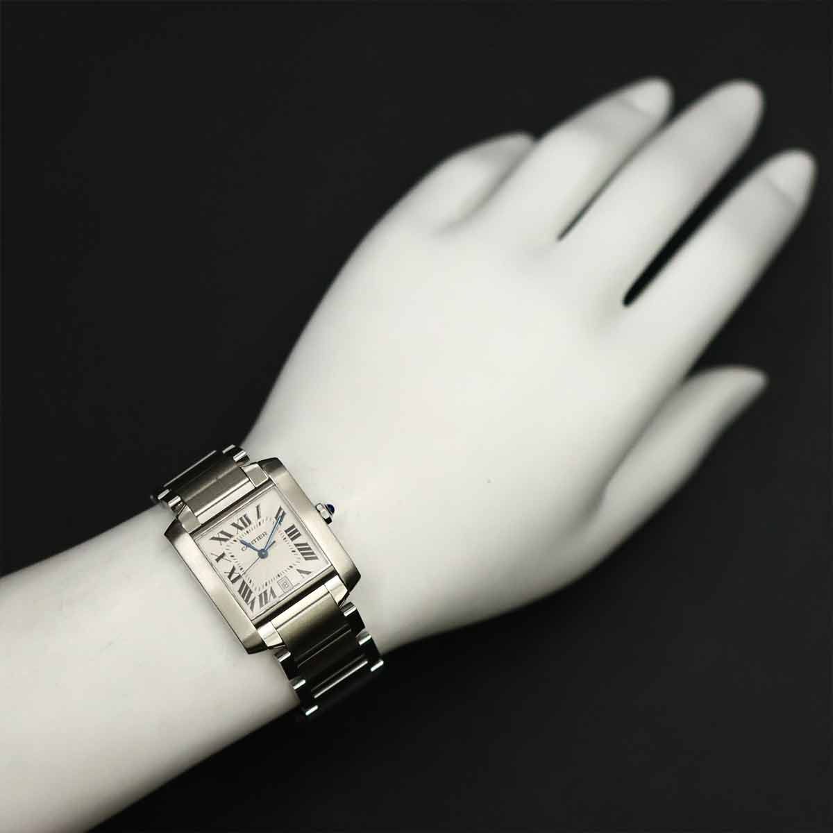 カルティエ Cartier タンクフランセーズLM W51002Q3 メンズ 腕時計 