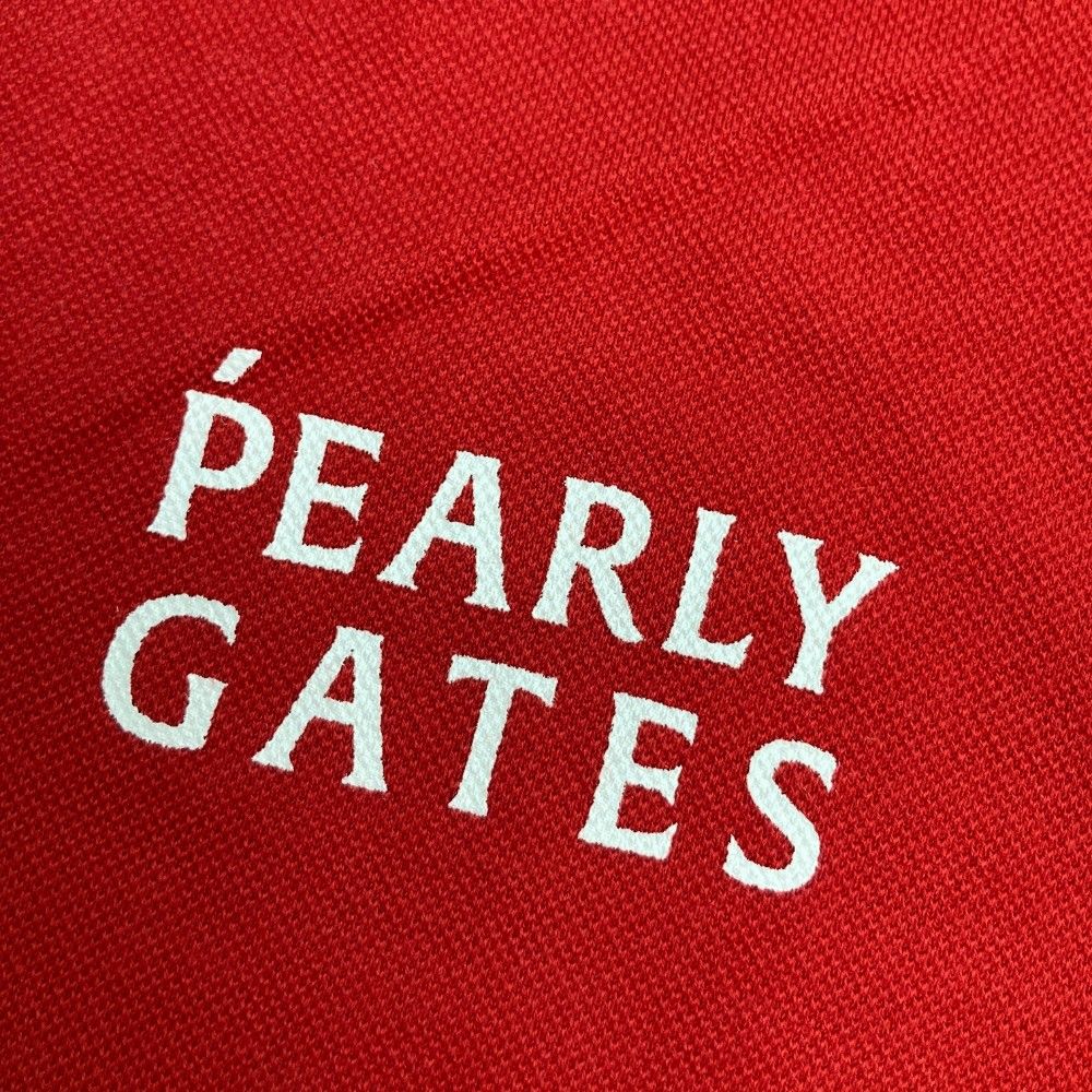 サイズ：0 PEARLY GATES パーリーゲイツ モックネック 半袖Tシャツ