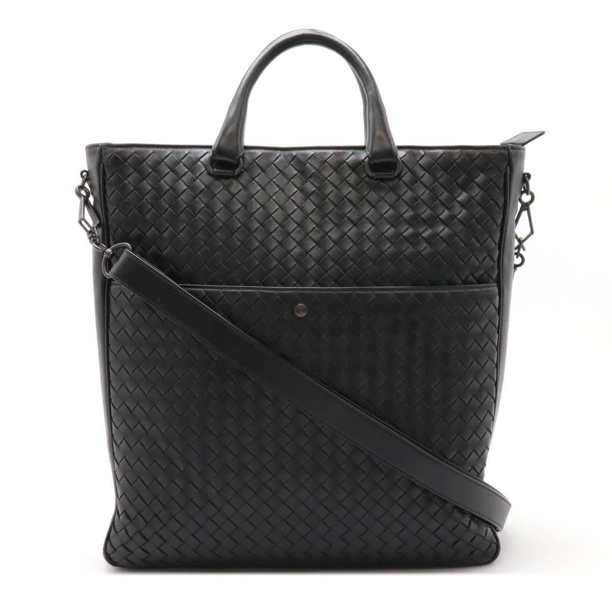 Bottega veneta　ボッテガヴェネタ　レザー　トートバッグ　ブラック BOTTEGA VENETA / ボッテガヴェネタ | 2way レザー トートバッグ
