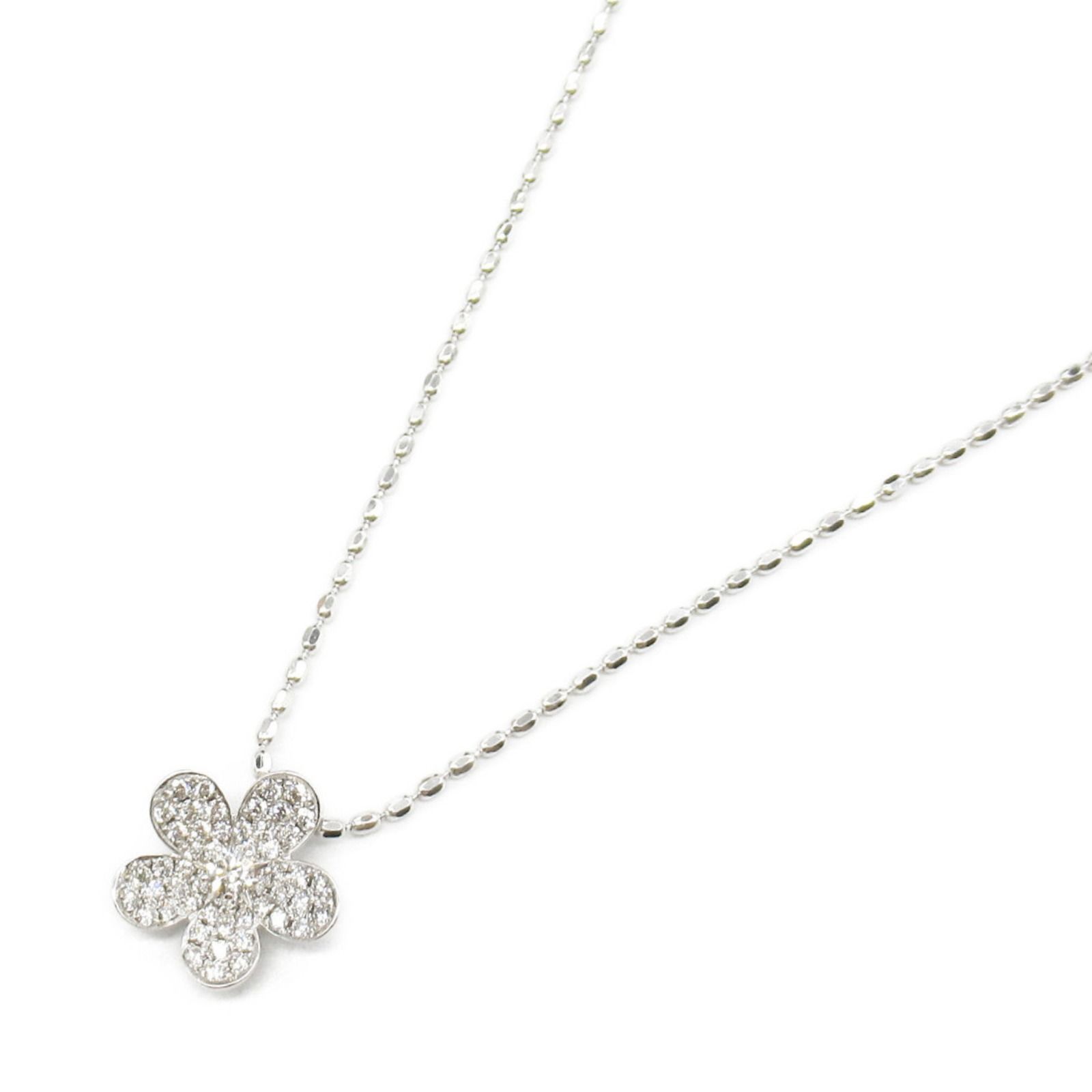 ジュエリー JEWELRY ネックレス ダイヤモンド ネックレス ﾀﾞｲﾔ 7.1g 首回～46cm K18WG ホワイトゴールド ダイヤモンド ネックレス レディース Used A