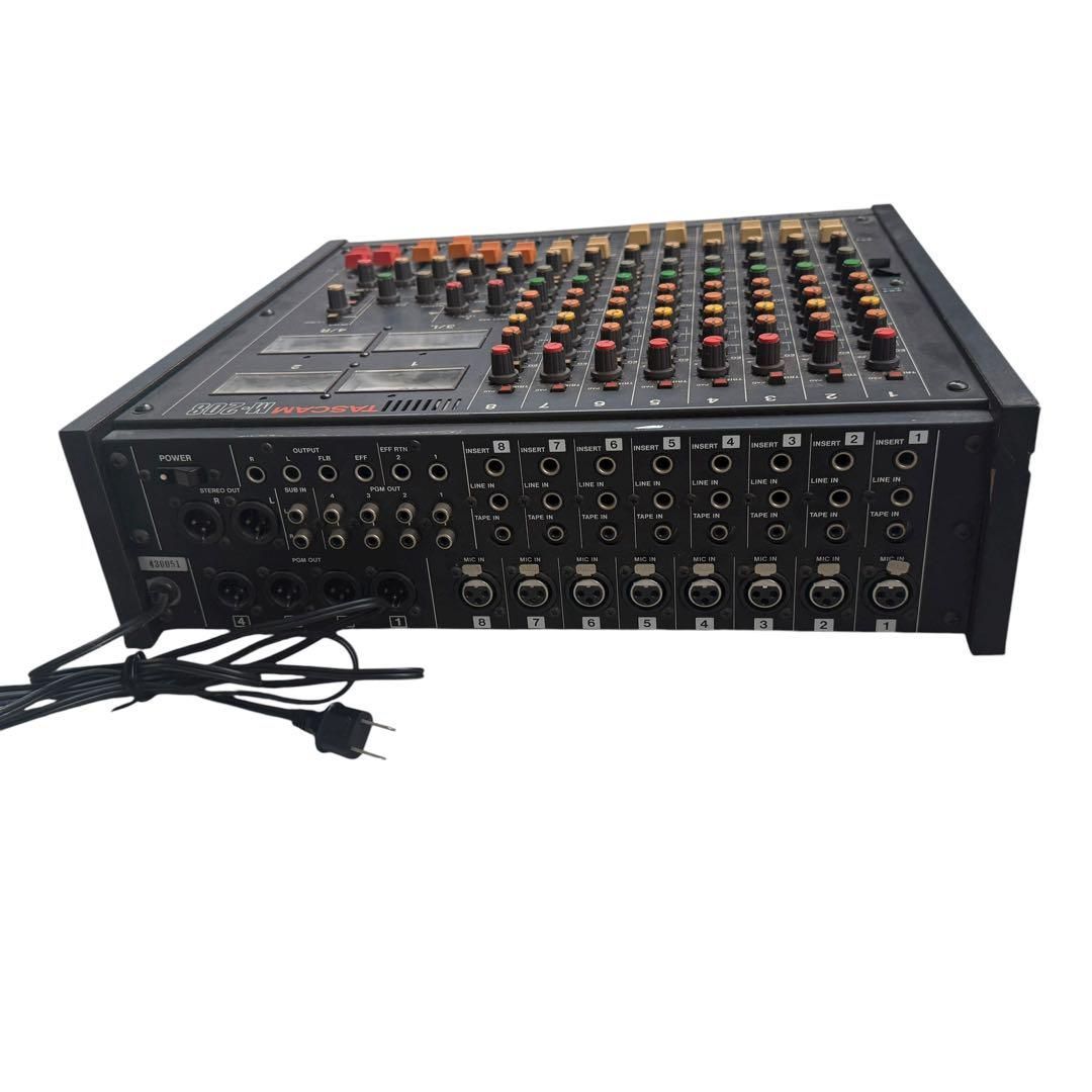 TASCAM M-208 アナログミキサー ヴィンテージ タスカム TASCAM】タスカム アナログミキサー M-208 PA音響機器 通電確認のみ 箱
