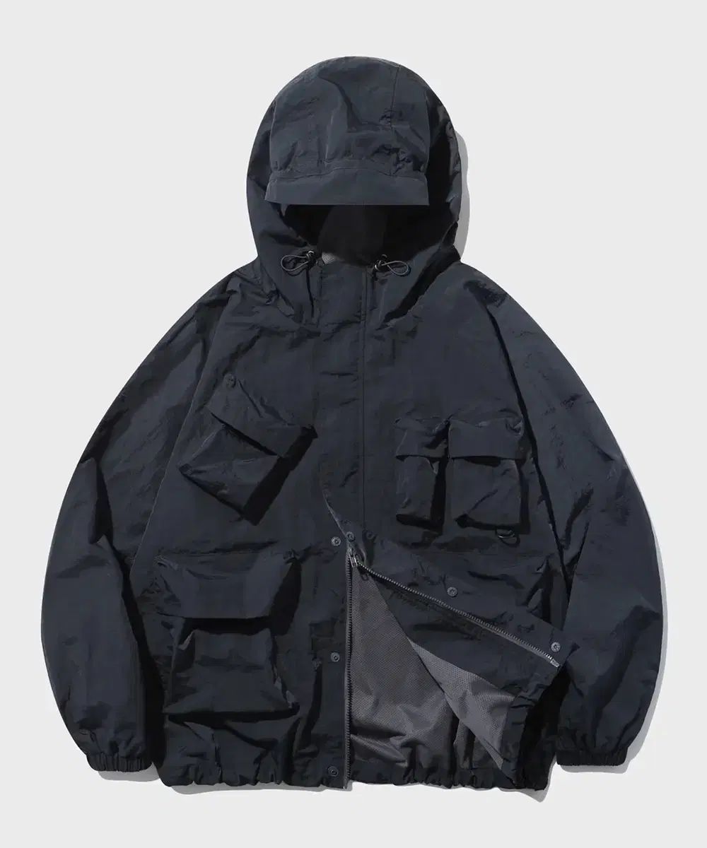 URBANSTOFF(アーバンズオフ) マルチ ポケット フーディー ブルゾン (チャコール) L