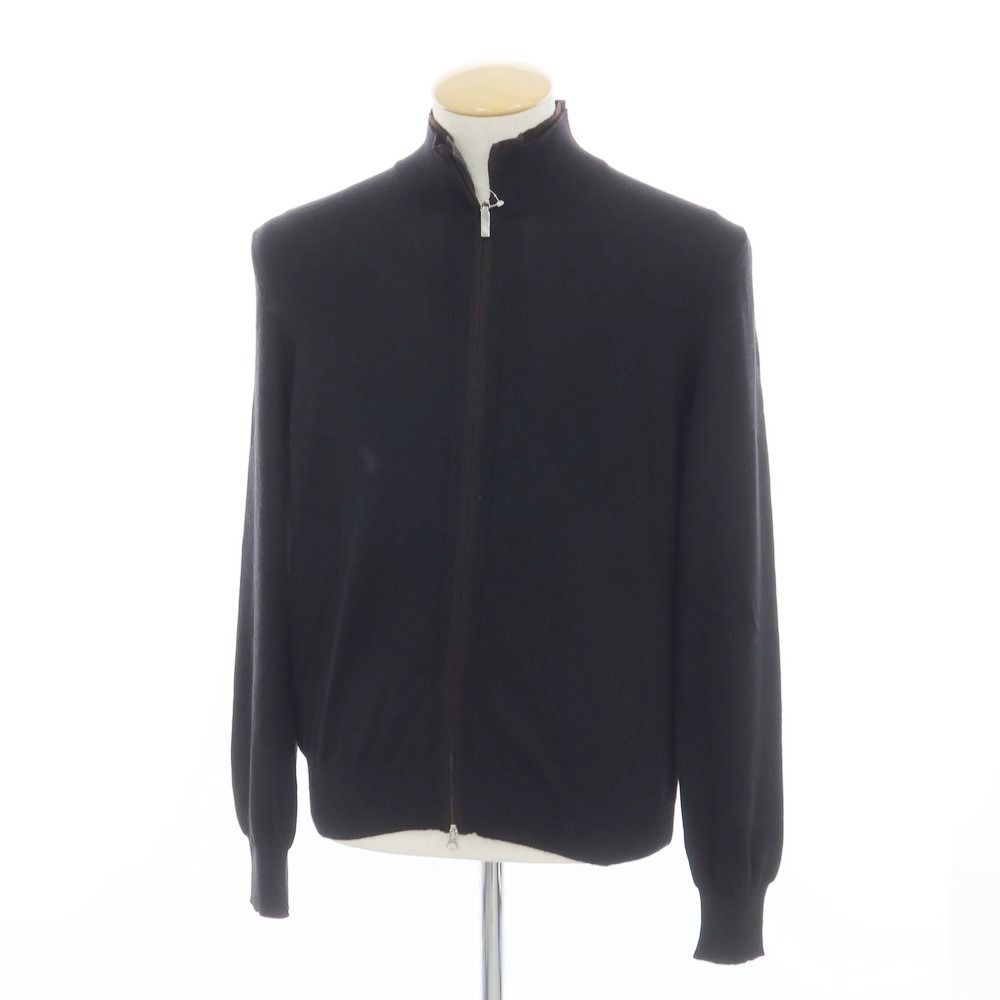 中古】グランサッソ GRAN SASSO ハイゲージ ウール ダブルジップ
