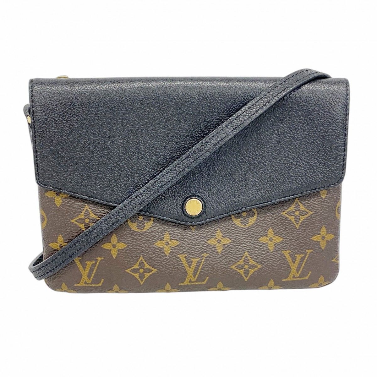 5md4005 ルイヴィトン ショルダーバッグ モノグラム トワイス M50185 ブラウン ノワール レディース