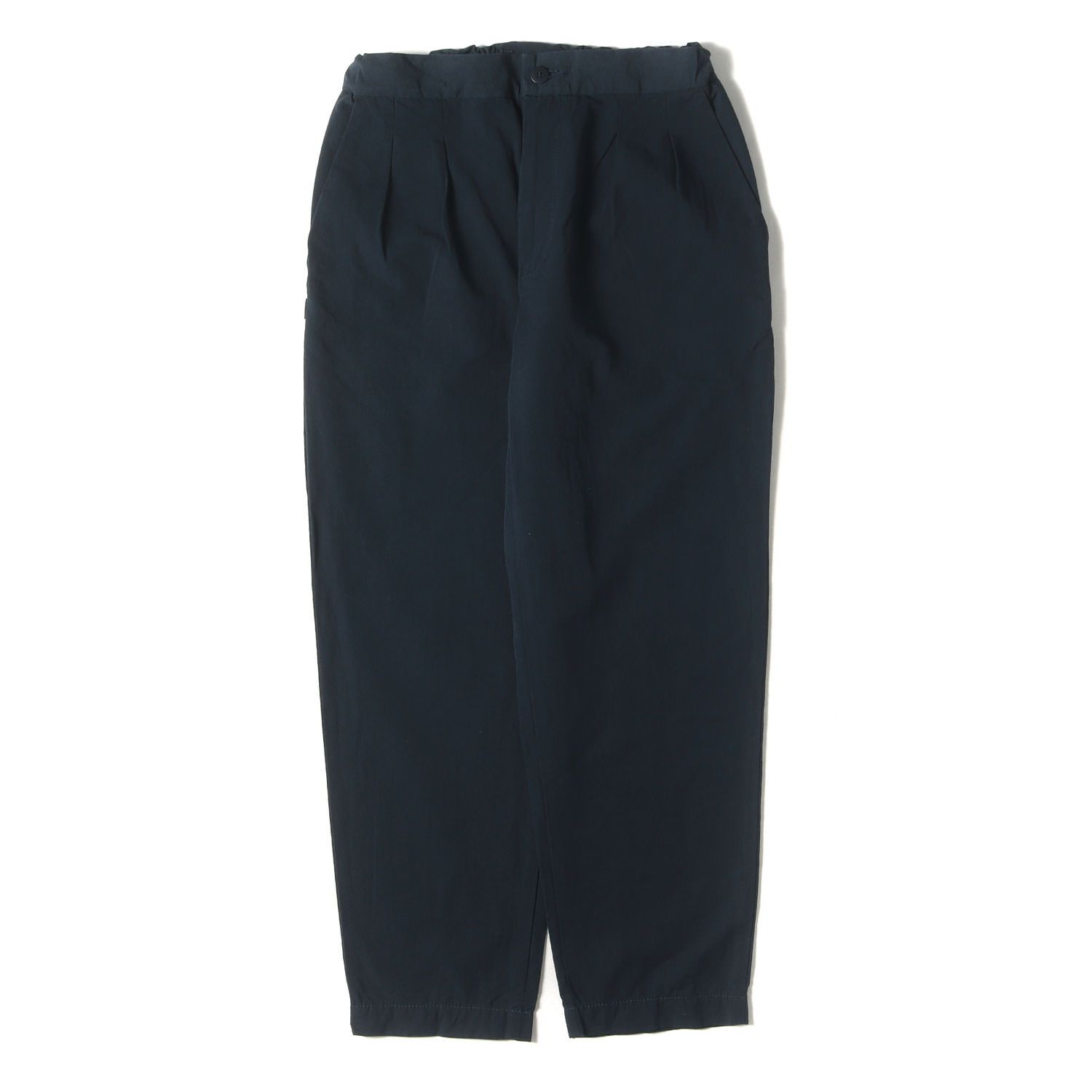 TURN ME ON ターンミーオン パンツ ネイビー 紺 サイズ:M | リネン混 コットンナイロン ワイド テーパード パンツ | 日本製 | ボトムス ズボン【メンズ】【中古】【美品】【K4608】 ターンミーオン トラックパンツ 美品】TURN ME ON ターンミーオン