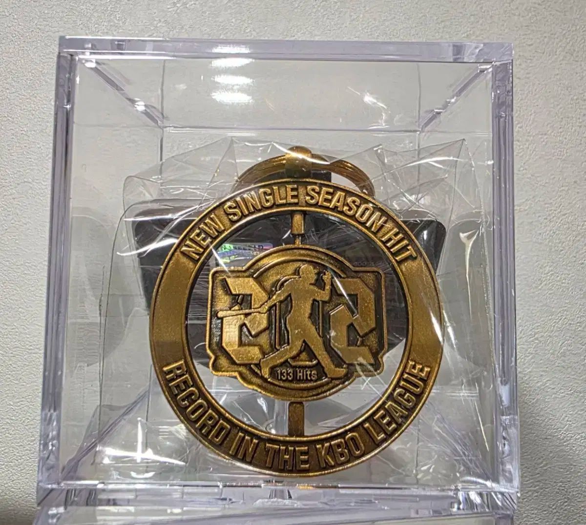 ロッテ・ジャイアンツ レイエス 202 ヒット 記念リボルビングキーリング