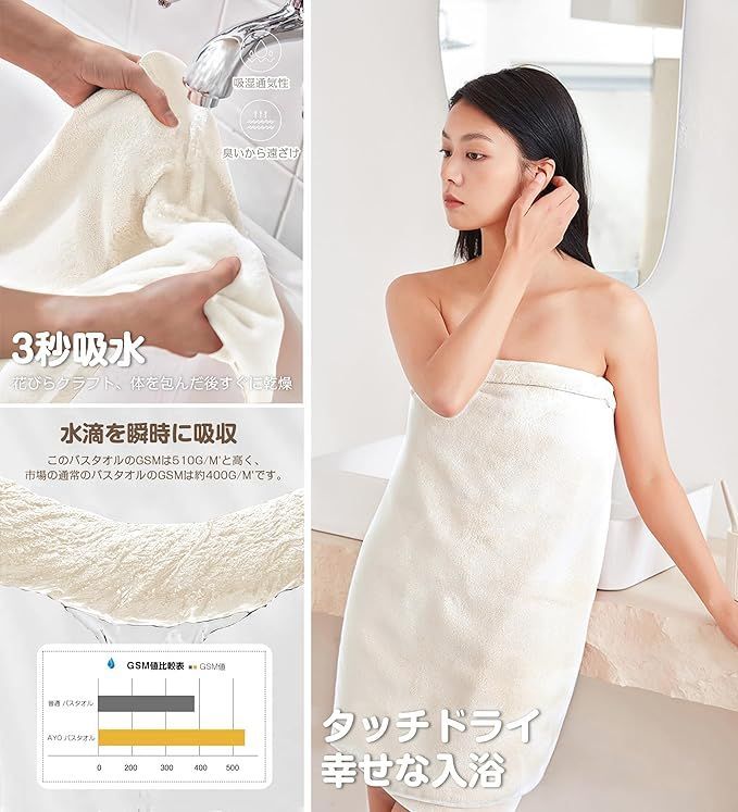 アイボリー コットン バスタオル１０枚セット アイボリー コットン バスタオル10枚セット 今治製バスタオル 4枚