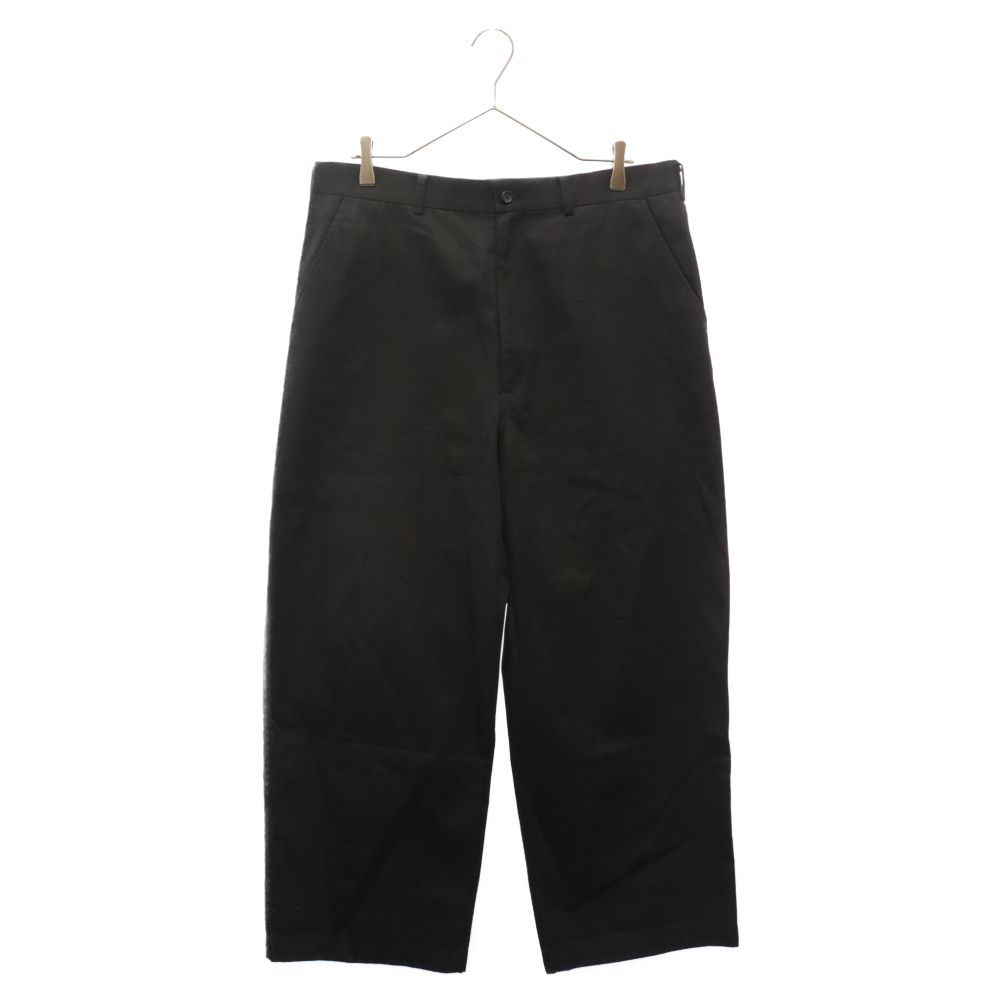 COMME des GARCONS HOMME (コムデギャルソンオム) 20AW 綿ツイル コットン生地 ワイドパンツ HF-P011 ブラック