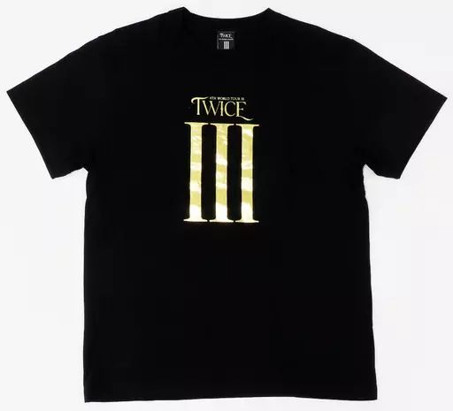 中古】Tシャツ TWICE Tシャツ ブラック Lサイズ 「TWICE 4TH