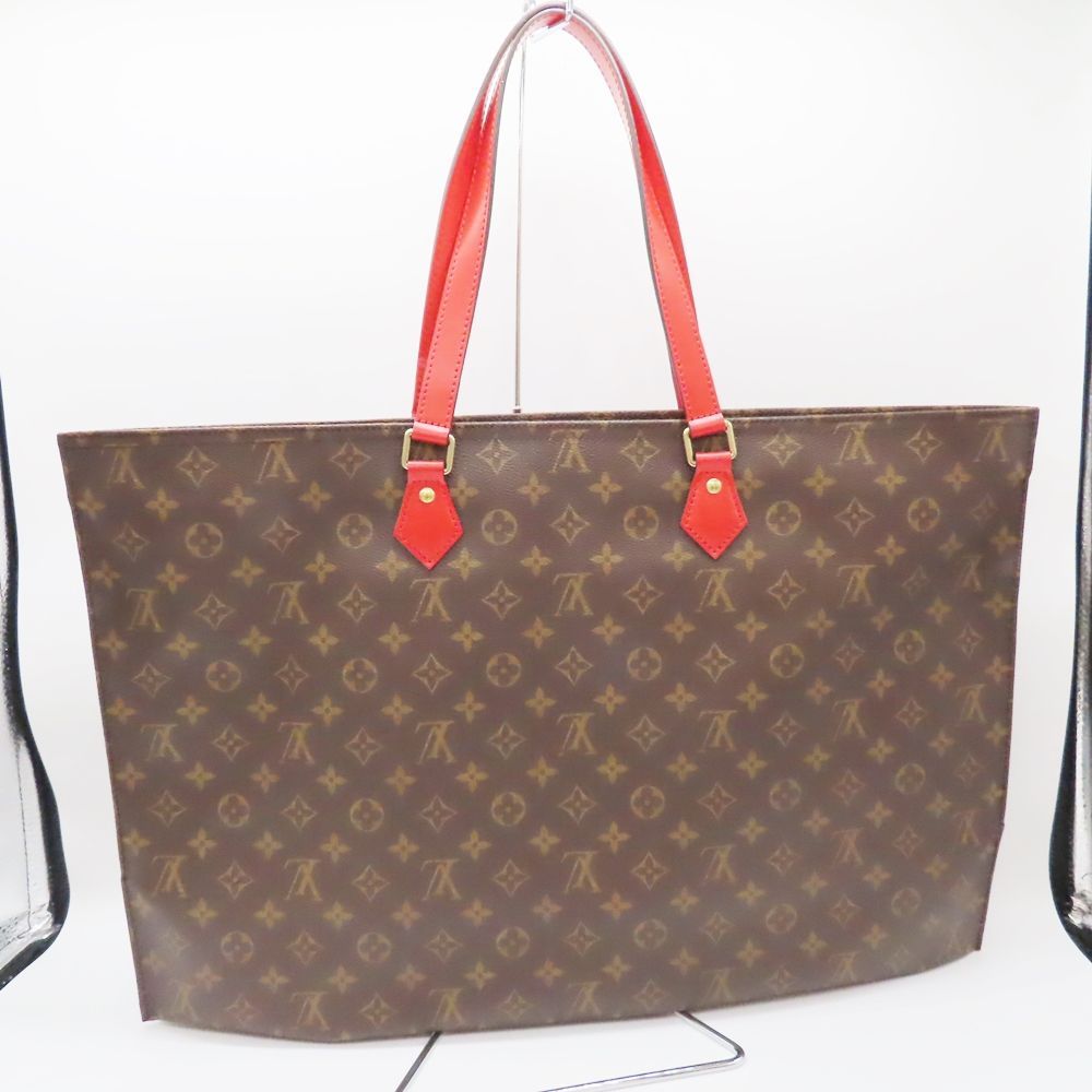 LOUIS VUITTON ルイヴィトン M55174 モノグラム オールインMM ルージュ 赤色 レッド トートバッグ A2400011