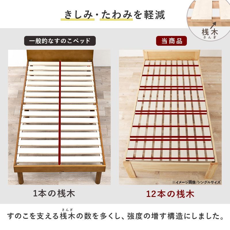 すのこベッド