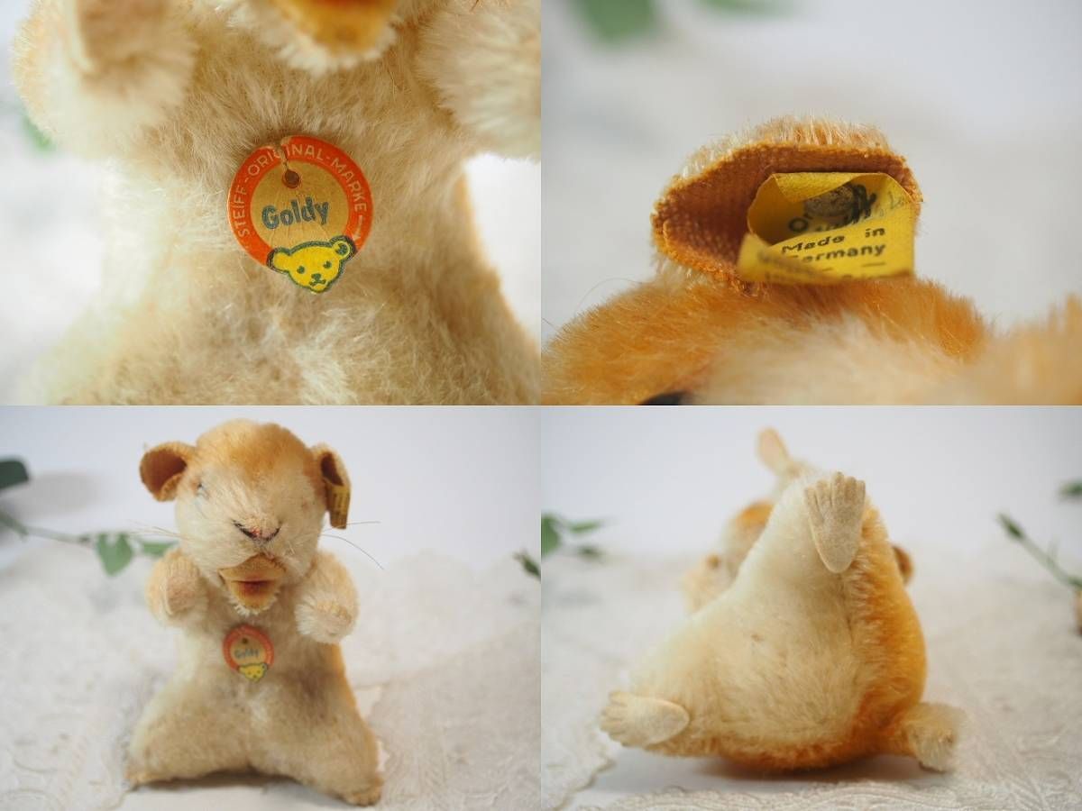 Steiff - シュタイフ☆Goldy Hamster 14cm ID完品☆ハムスター