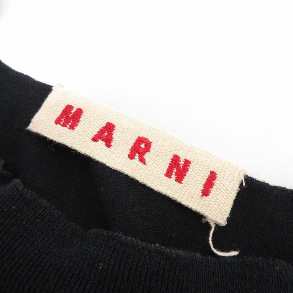 マルニ MARNI デザインニット カットソー ネイビー s811887