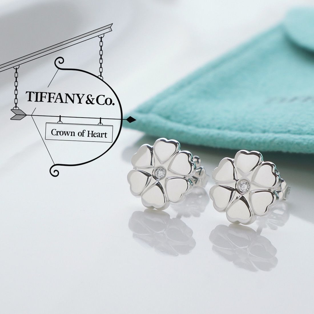 TIFFANY&Co[ティファニー] パロマ クラウン オブ ハート ピアス