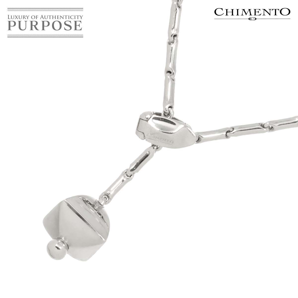 キメント CHIMENTO ネックレス 47cm K18 WG ホワイトゴールド