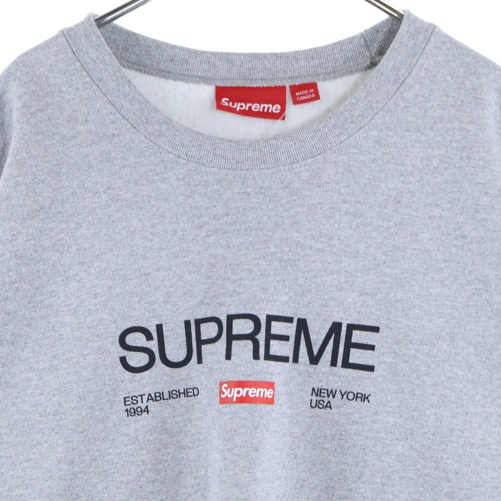 SUPREME (シュプリーム) 24SS Established Crewneck エスタ