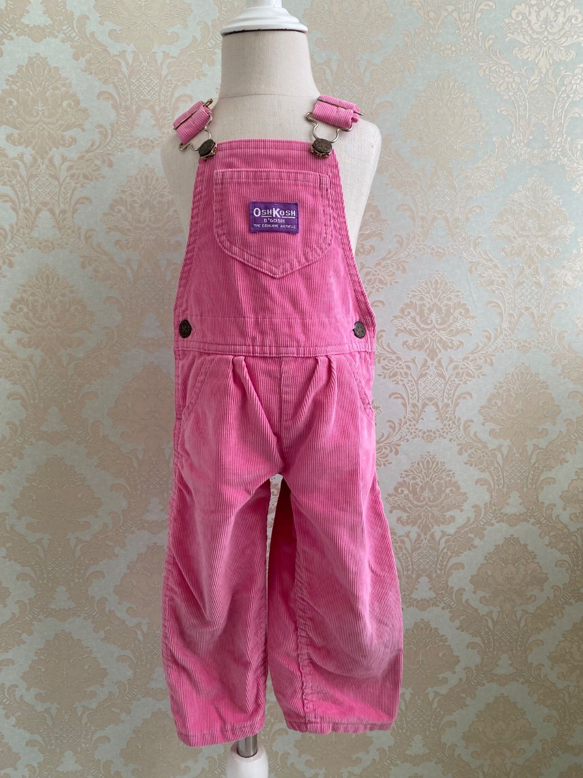 美品　ヴィンテージ　オシュコシュ　オーバーオール　コーデュロイ　70cm Size 100】 70s オシュコシュ コーデュロイ オーバーオール
