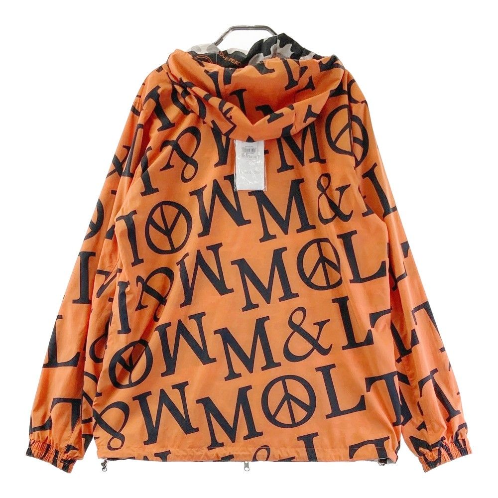 MARK&LONA マークアンドロナ ジップジャケット 裏起毛 ストライプ×ロゴ