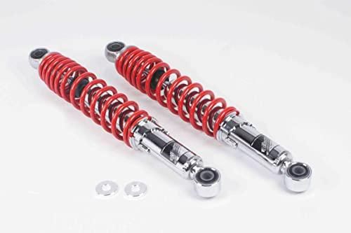 【新品・3営業日で発送】SP武川 リアショックアブソーバー(クロムメッキ／レッド／2本セット) 品番:06-04-0165