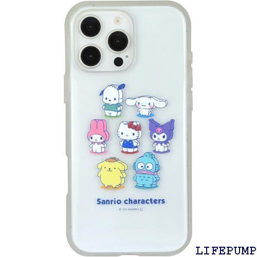 グルマンディーズ サンリオキャラクターズ IIIIfit Clear iPhone16 Pro