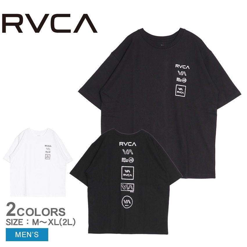 ルーカ 半袖Tシャツ BE04A236 メンズ ALL LOGO RVCA カラー:01.ブラック 品番：2540-0201