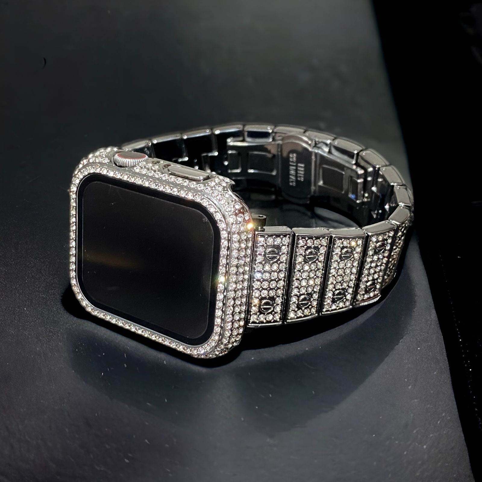 アップルウォッチカバーケースApple Watchステンレスバンドベルトc3