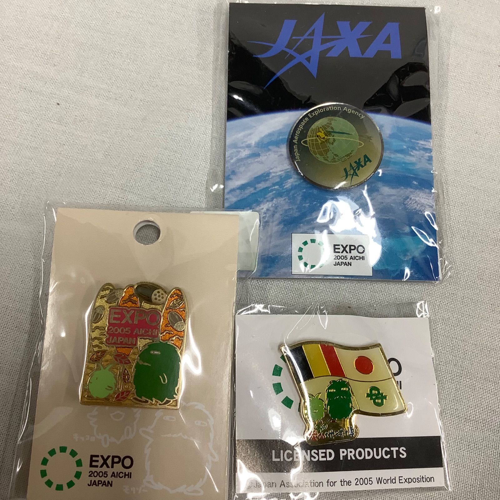 愛知万博 EXPO 2005 モリゾー キッコロ ピンバッジ 缶バッチ 24個 愛知万博 EXPO 2005 モリゾーキッコロ ピンバッチ まとめ売り