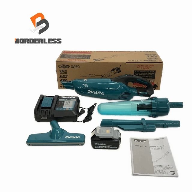 ♥品 makita マキタ 18V 充電式クリーナー CL280FDRFC 青色 バッテリー1個 18V 3.0Ah 充電器付 コードレス掃除機 内装