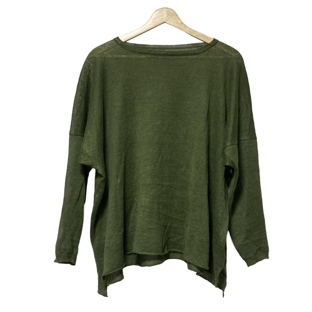 ARTS-SCIENCE アーツアンドサイエンス 長袖セーター サイズ1 S レディース - グリーン 麻