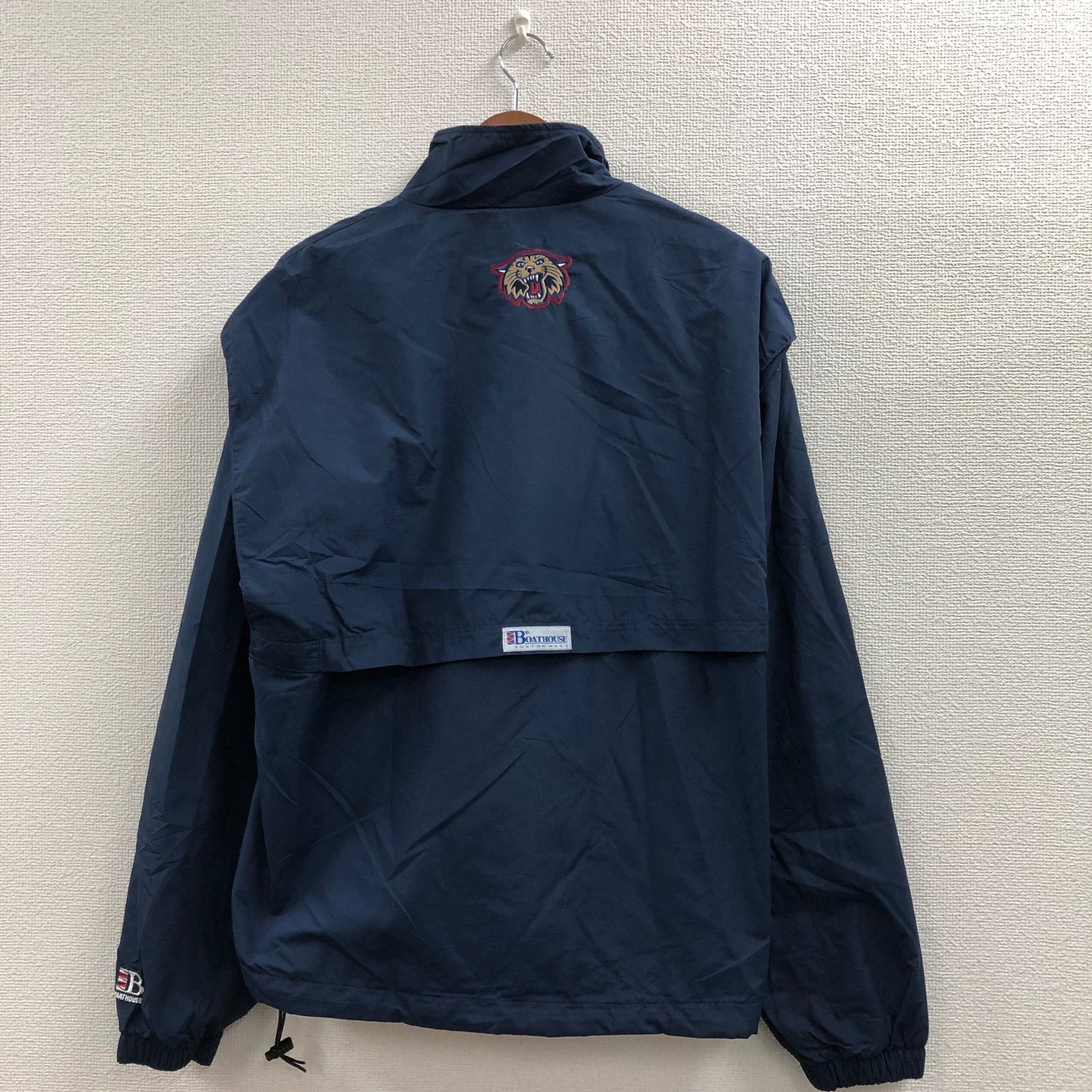 USA古着 90'sUSA製ハーフジップP/OナイロントップスBOATHOUSE