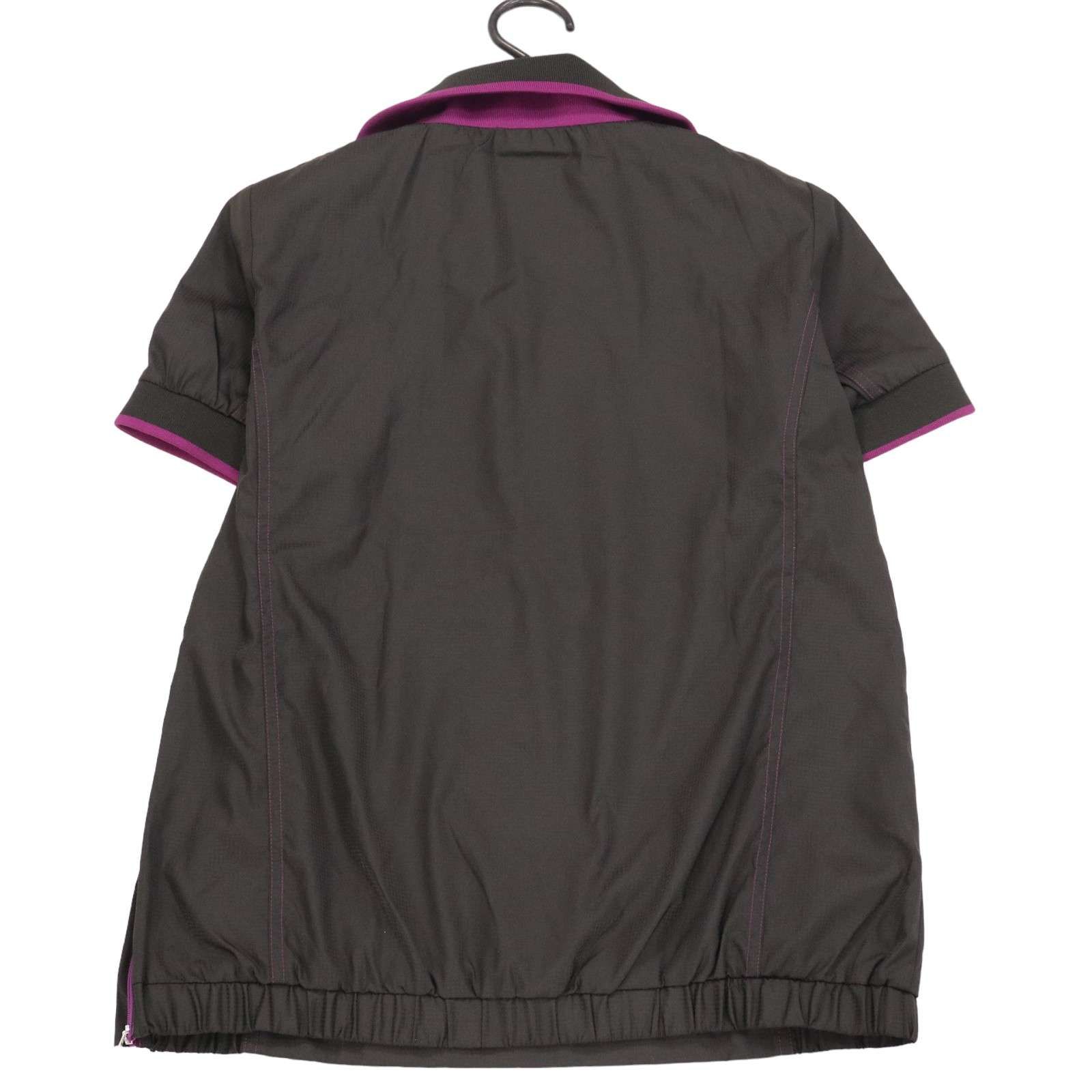 新品【イーストサイドゴルフ】半袖ハーフジップ ウィンドブレーカー 黒 XL adidas GOLF アディダス ゴルフ 通年 ハーフジップ♪ 半袖