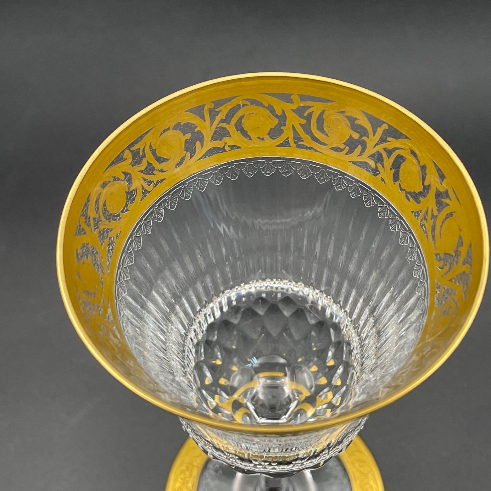 ◇ サンルイ ◇ シスル 金彩 グラス SAINT LOUIS Thistle ワイン