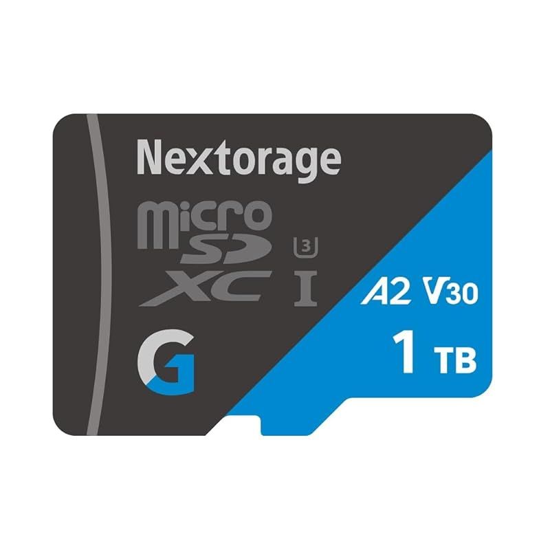 Nextorage ネクストレージ メーカー 1TB microSDXC UHS-I U3 V30 A2 メモリーカード Gシリーズ Switch スイッチ 動作検証済み SDアダプター付き ファイル復元ソフト付属 読み出し最大100MB|s 書き込み最大