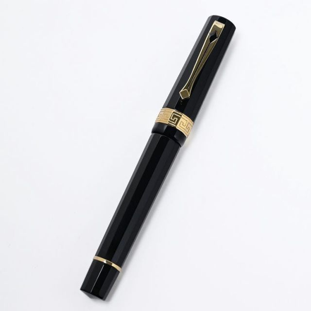 サンティーニ SANTINI 万年筆 ブラックダイヤモンド ブラック ゴールド 日本未発売 世界 98本 筆記具 MADE IN ITALY サンティニ