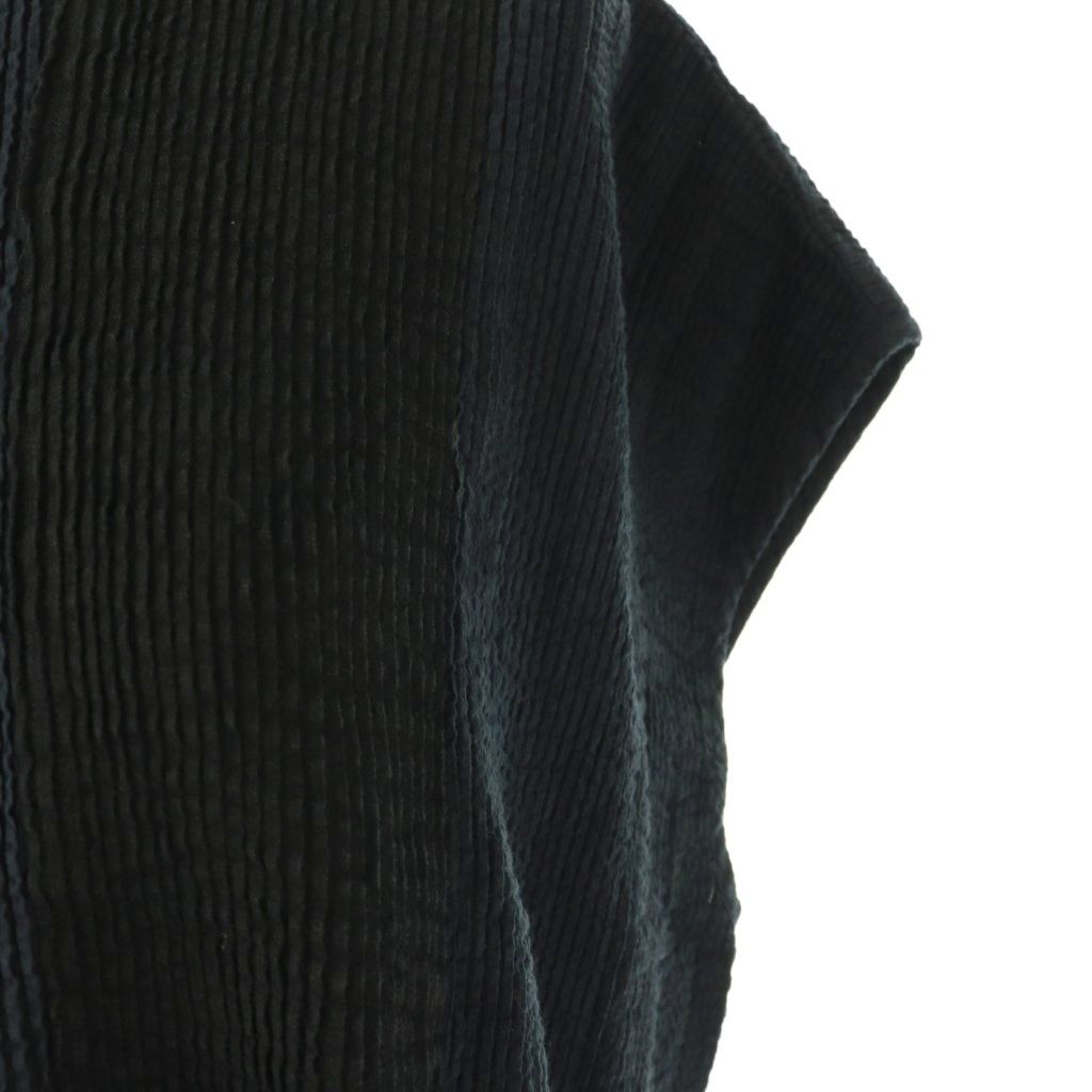 メゾンドソイル maison de soil ピンタックギャザーノースリーブ