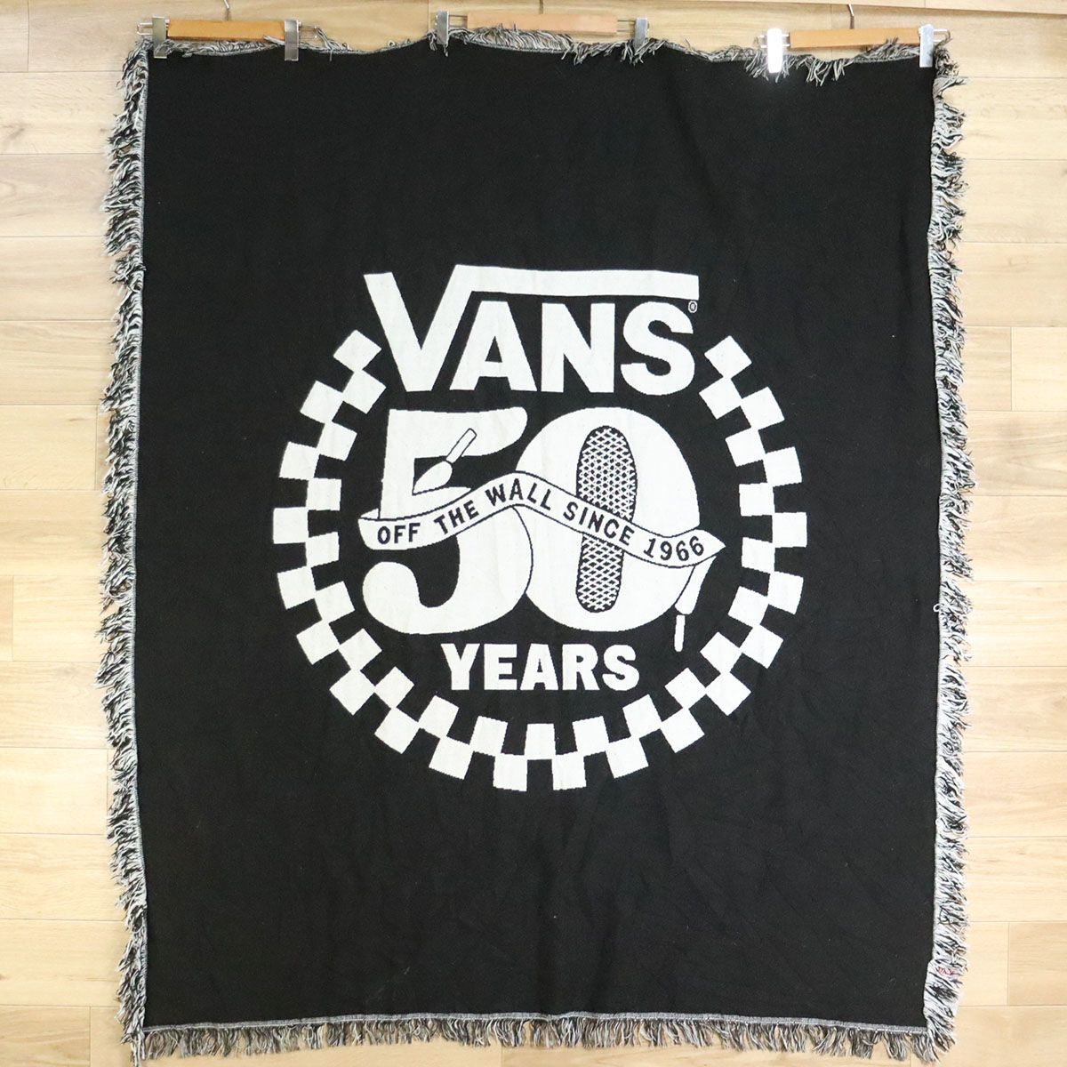 A7-13|O3.20-1 VANS 50周年記念 バンズ ヴァンズ アパレル ラグ マット カーペット ブランケット マルチカバー インテリア雑貨