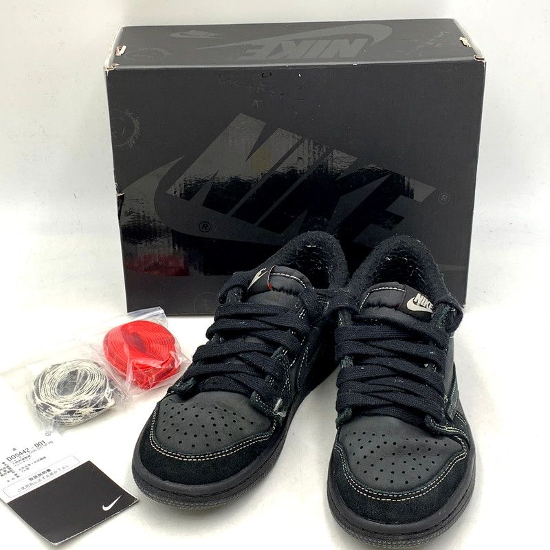 キッズ NIKE×TRAVIS SCOTT ナイキ D05442-001 PS AIR JORDAN 1 LOW OG SP プリスクール エアジョーダン 1 ロー オリジナル スニーカー 166-250119-ma-12-IZU