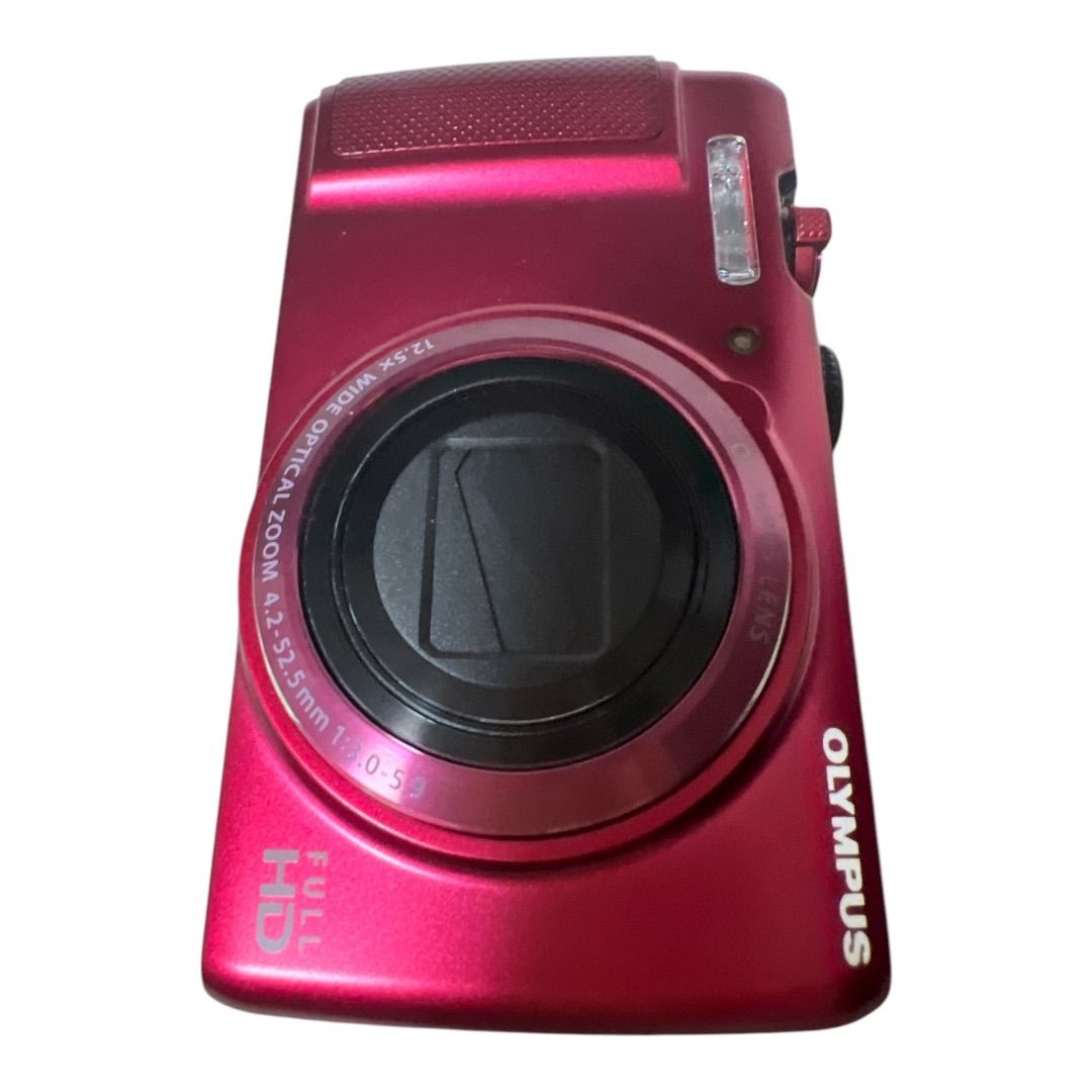 【美品】OLYMPUS オリンパス　デジタルカメラ　SH-21 レッド